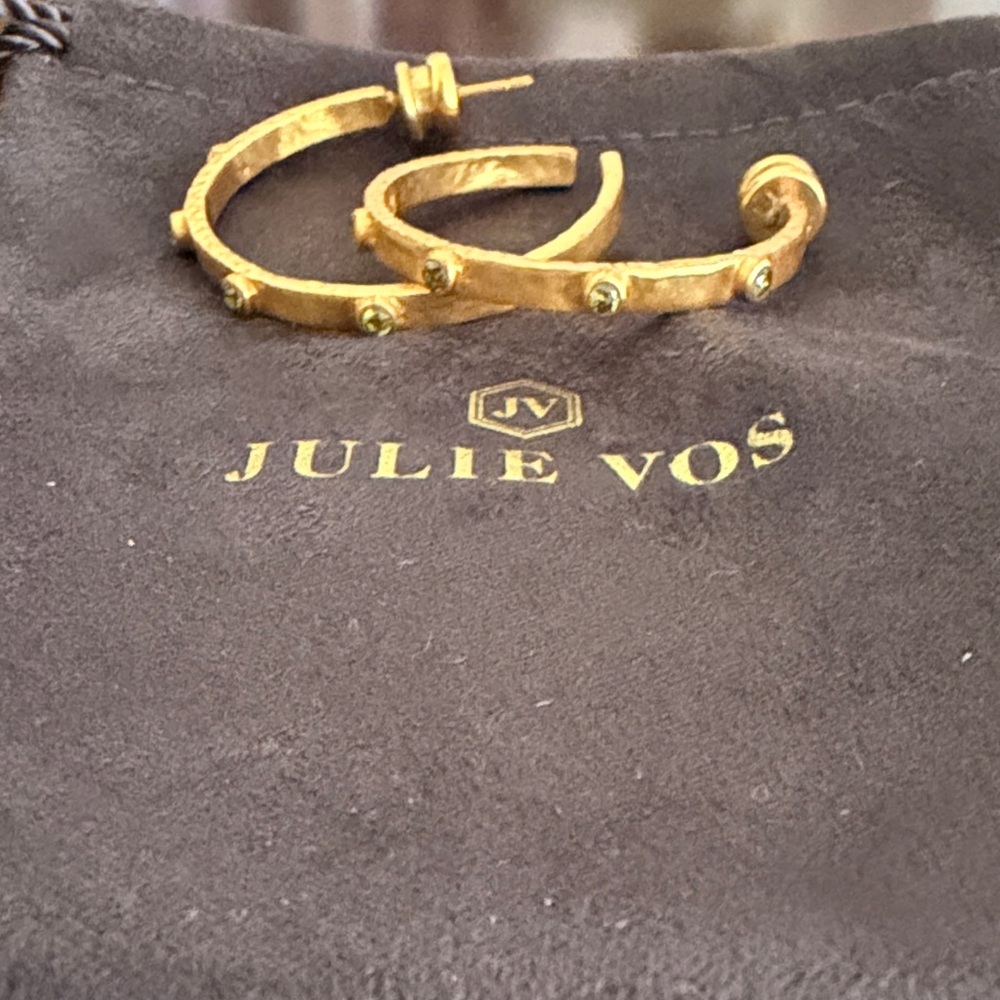 Julie Vos Gold Hoop Earrings